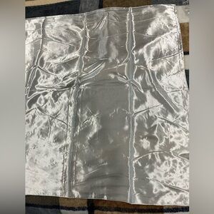 Silver Satin Wild Rag 35 x 35